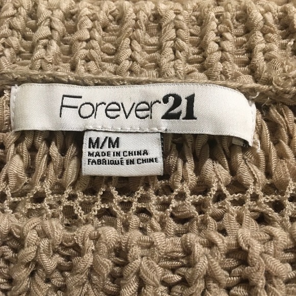 Forever 21 Open Knit Sweater M FREE SHIP - Picture 2 of 5